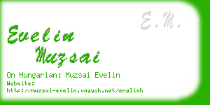 evelin muzsai business card